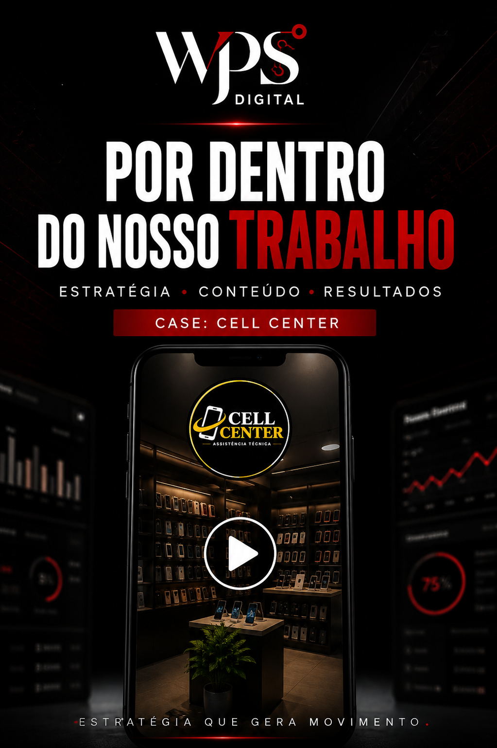 Capa do case Cell Center